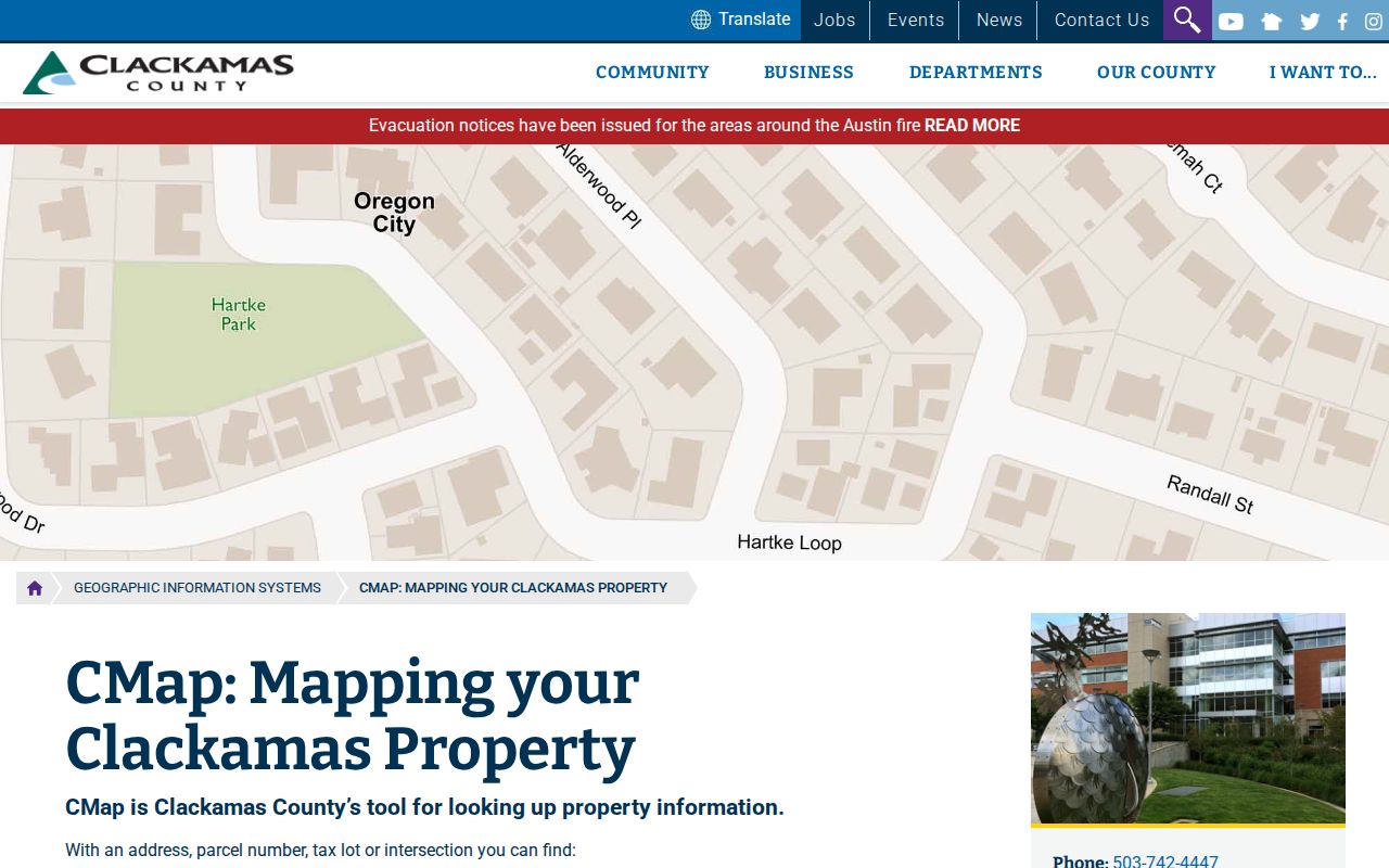Lake Oswego residents directory CMap parcel viewer