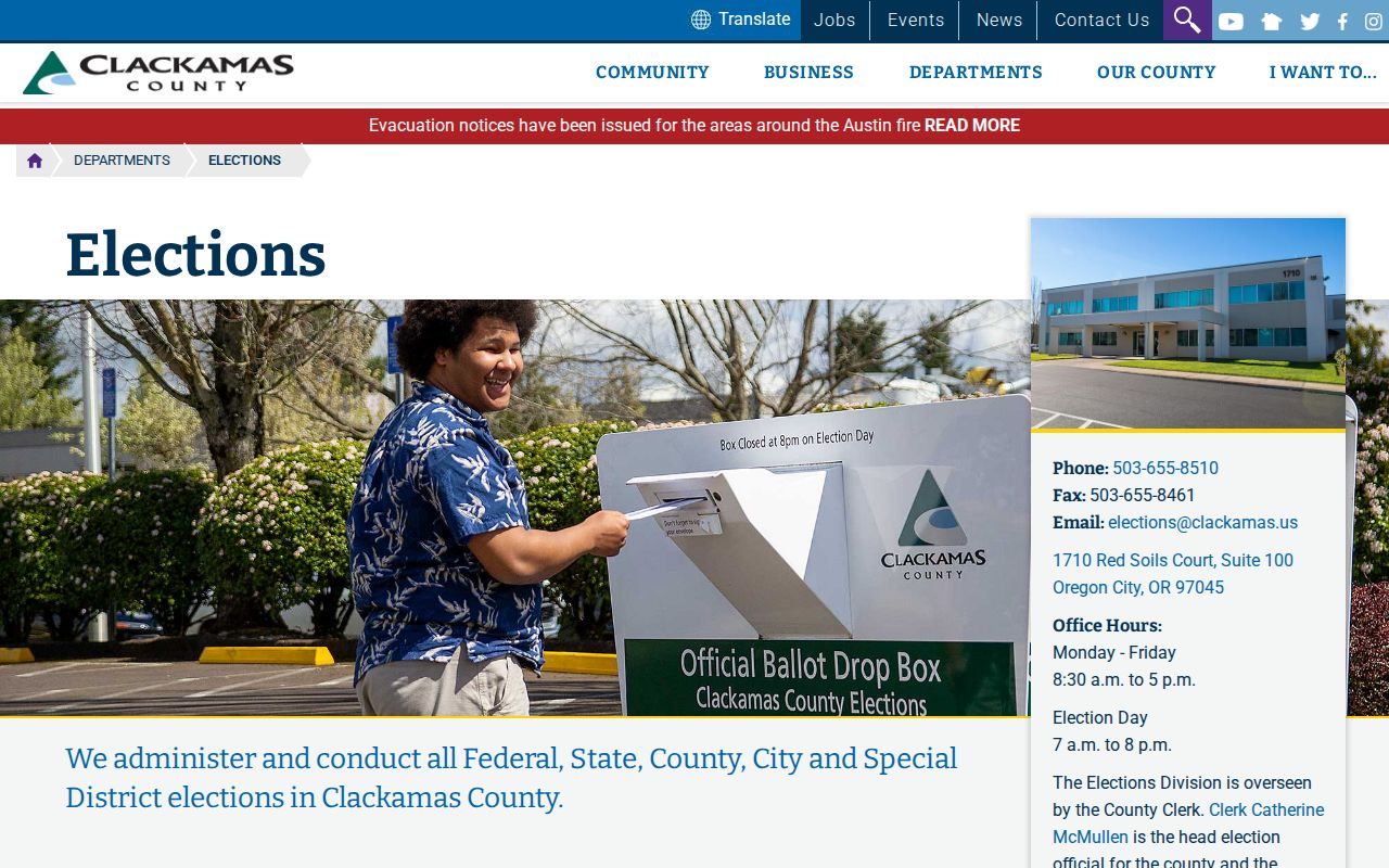 Lake Oswego residents directory Clackamas County Elections Office